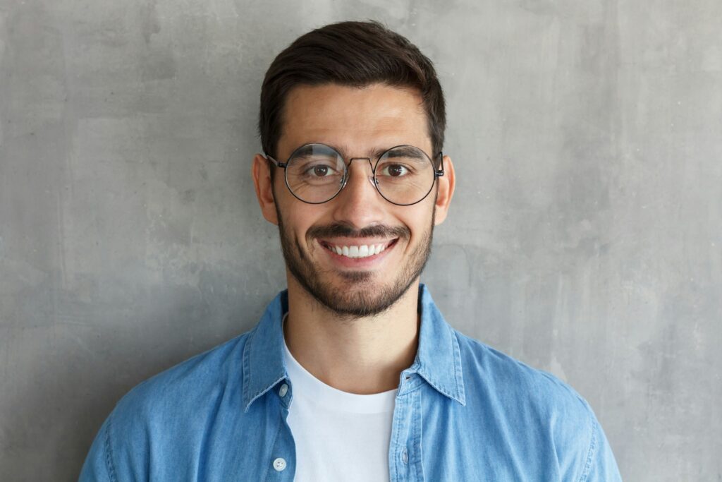 man smiling